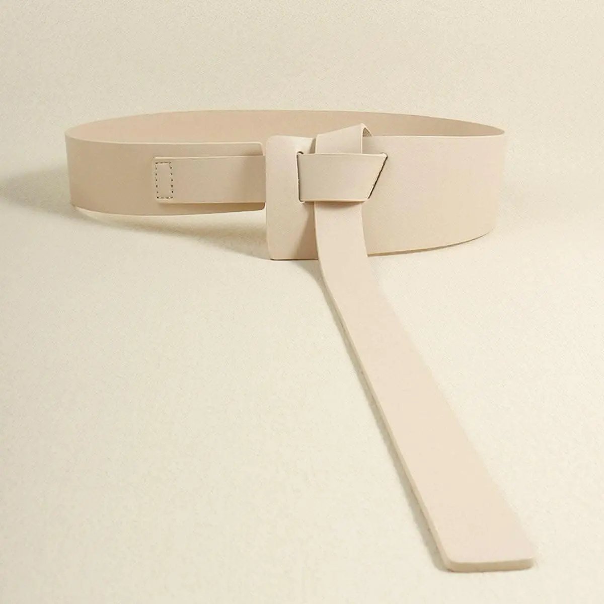Trendy adjustable knot pu belt - Love Salve
